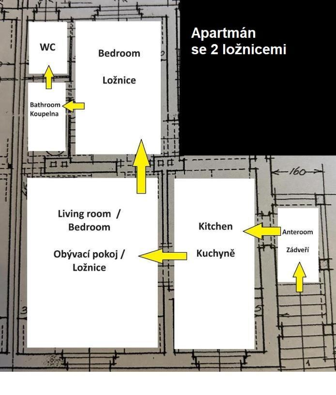 Apartmany U Kubiku ฮราเดตสคราโลเว ภายนอก รูปภาพ